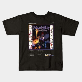 Prince - Purple Rain Tracklist Album Kids T-Shirt